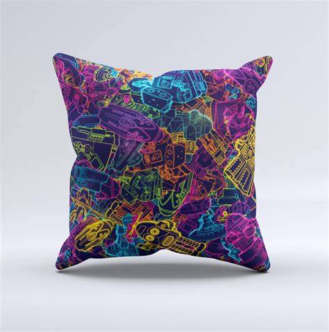 neon throw pillows